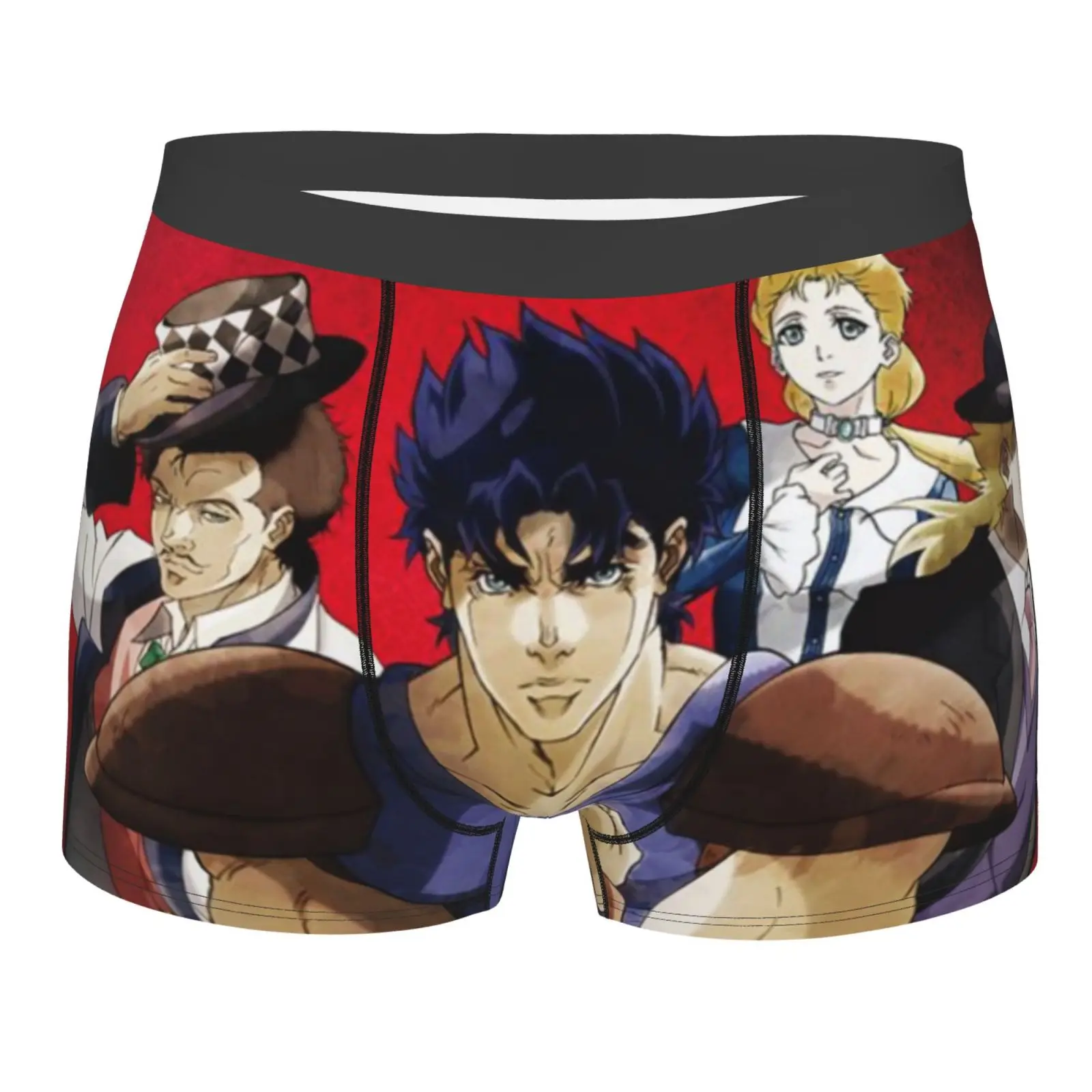 

Jojo's Bizarre Adventure 1261 Men's Panties And Top Set Sexy Girls Polyester Men Sexy Underwear Sexy Men Underwear Shorts Male