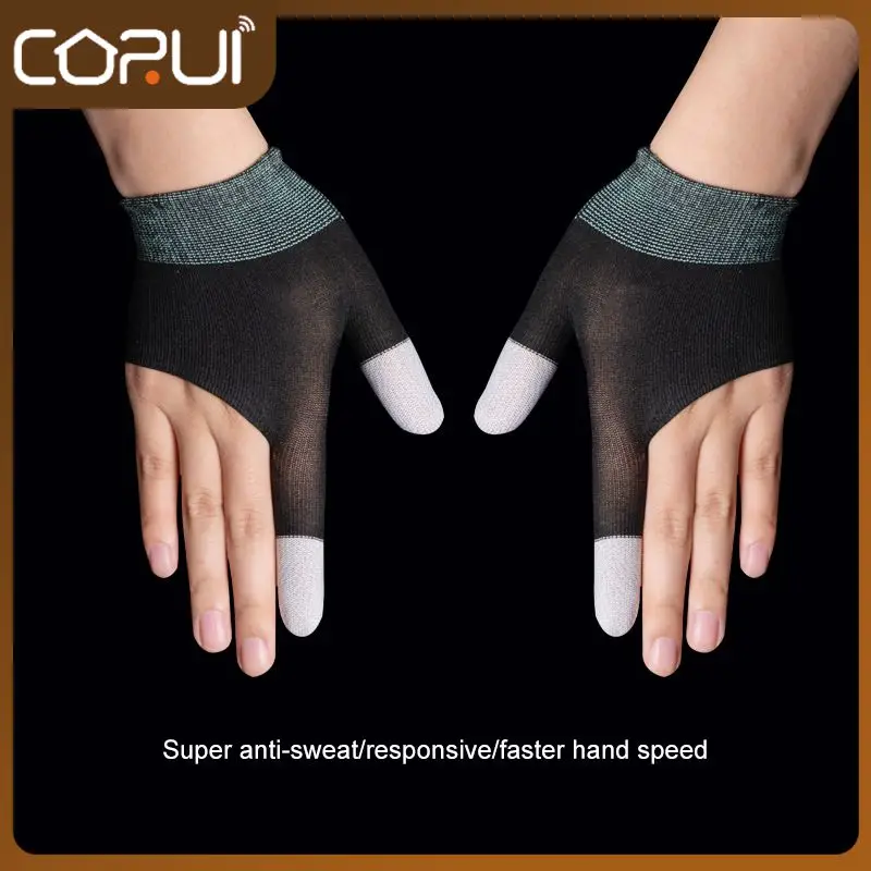 

Cell Phones Game Controller Sweat Proof Gaming Finger Touch Screen Fingertips Gloves Cover Anti Slip Sensitive Touch Screen