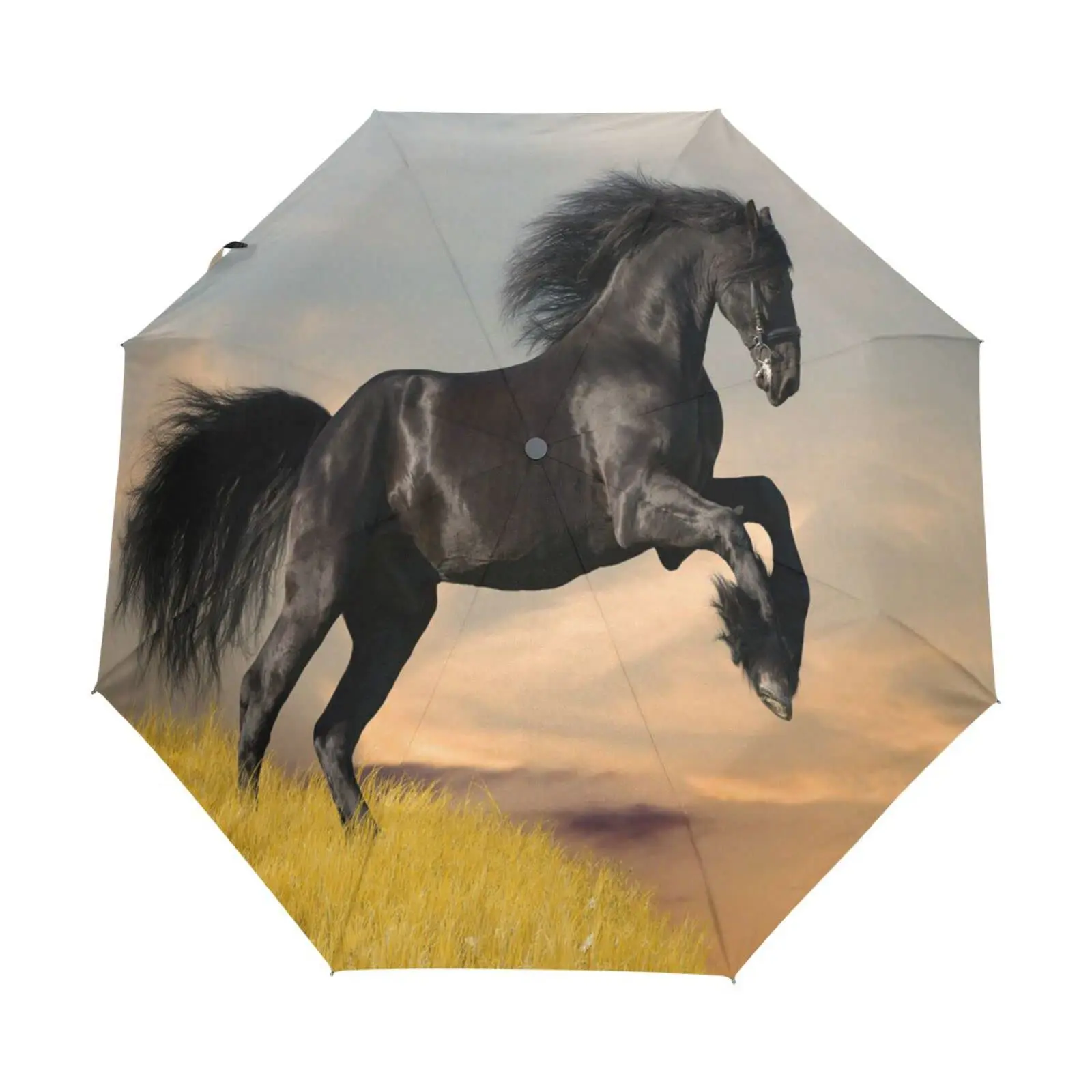 

Складной зонт от солнца и дождя Galloping Horses