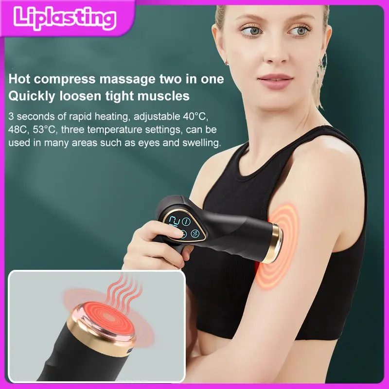 

Folding Hot Compress Mini Fascia Gun USB Pocket Muscle Relaxer Fitness Device Wireless Hot Compress Fascia Gun (English Version)