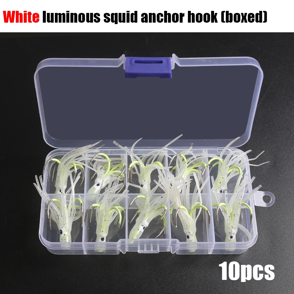 

10 шт., крючки-осьминоги для рыбалки