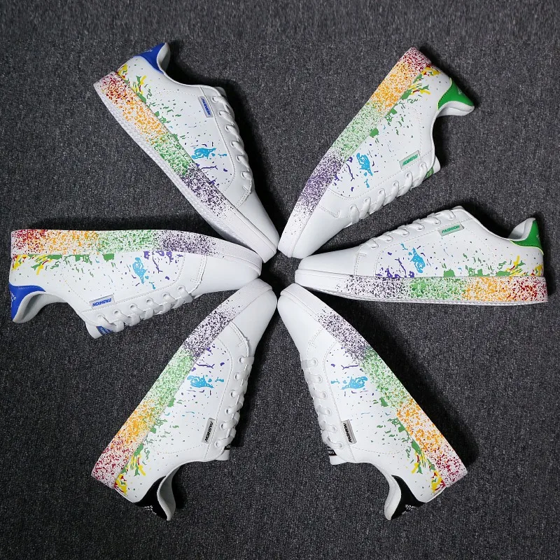 

Кроссовки женские из ПУ кожи, на шнуровке, Размеры 35-46