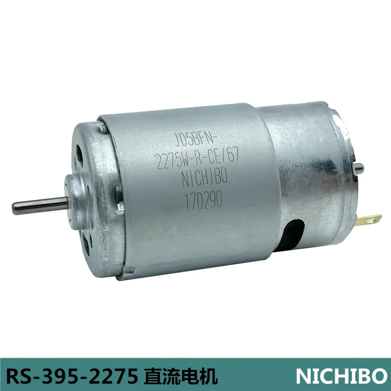 RS-395-2275 микро 28 мм электродвигатель, карбоновая щетка, двойной вал 2,3 мм, 12 В постоянного тока, 18 В, 24 В, 10200 об/мин, высокоскоростной робот-уборочный аппарат «сделай сам»