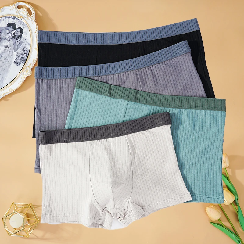 Дешевые высококачественные мужские сексуальные трусы-боксеры мужское нижнее