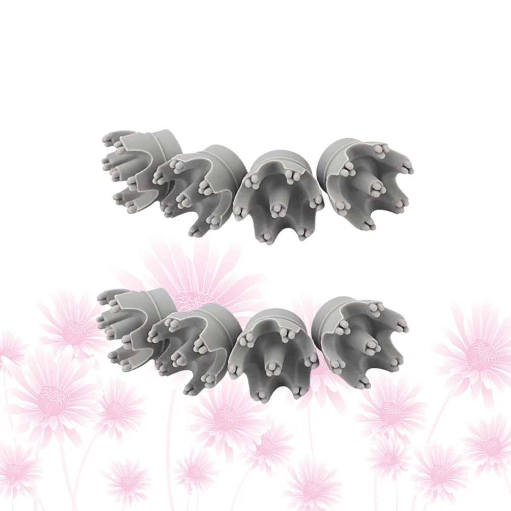 

8Pcs Electric Head Replacement Massager Replacement Head Kneading Vibrating Head for Massager Grey
