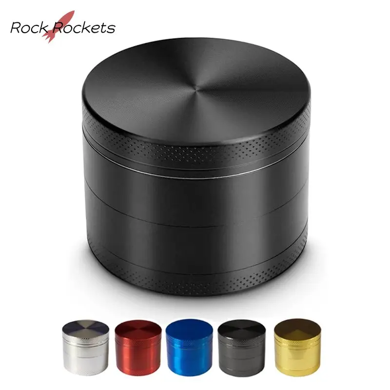 

R&R 4 Layers Herb Grinder 40mm Zinc Alloy Herbal Tobacco Grinders Mill Pepper Pot Spice Metal Dry Crusher Tool for Smoking