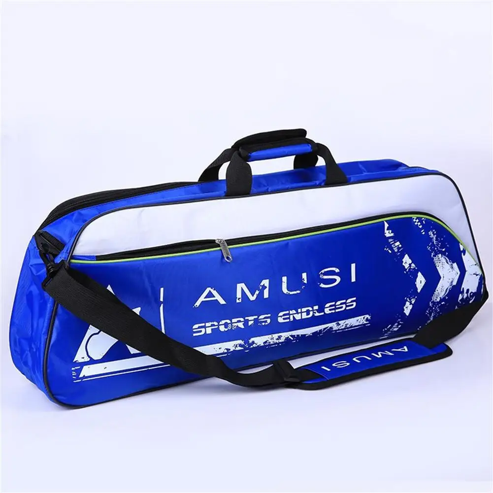 

Холщовая Сумка для ракеток для бадминтона, Большая водонепроницаемая сумка на одно плечо для тенниса с портативной ручкой, гладкий Чехол На...