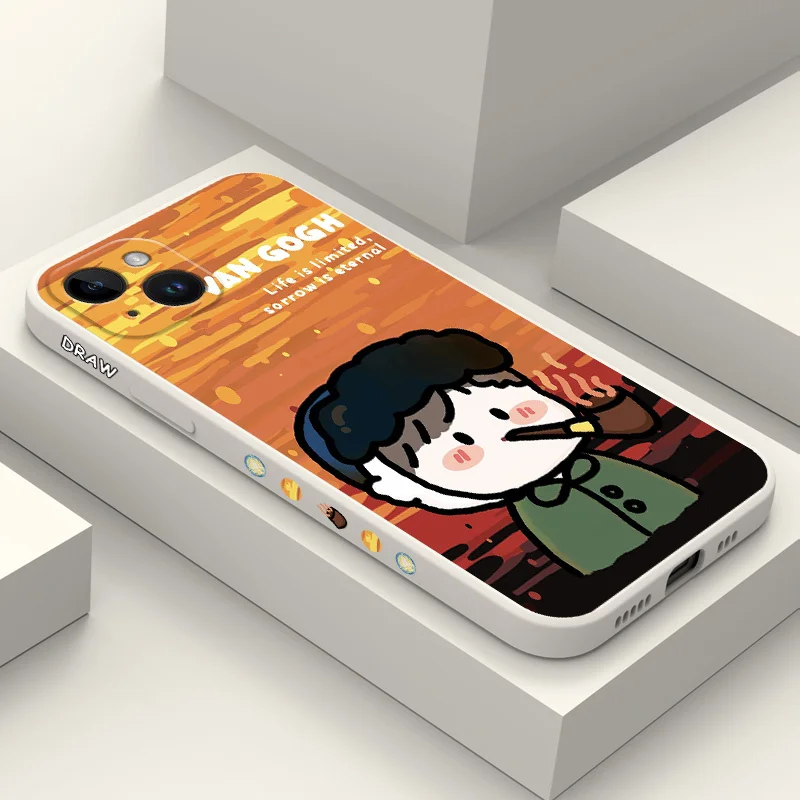 Чехол для телефона с абстрактной девушкой iPhone 15 14 13 12 11 X XR XS SE2 SE2020 8 7 6 6S Plus Pro Max Mini