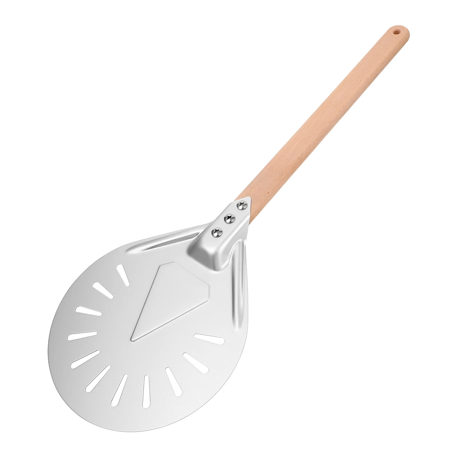 

Pizza Spatula Turning Peel Baking Cake Spatulas Perforated Tools Outdoor Wood Handle Paddle Oven