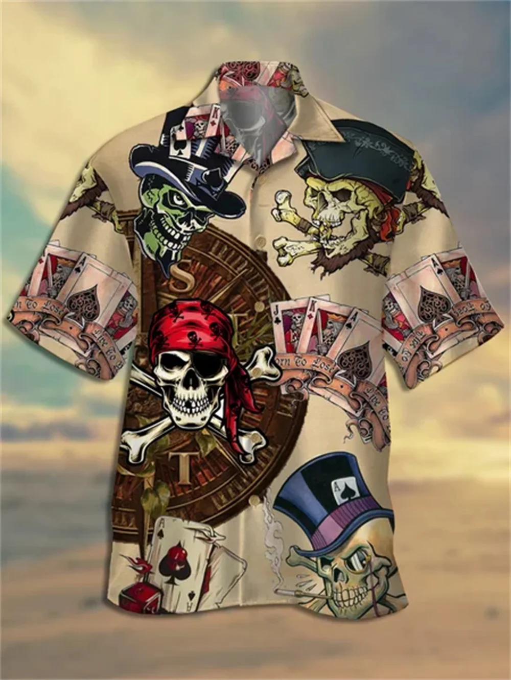 

2022 Male Clothes Retro Street Men's Shirts Beach Hawaiian Shirt Man Cuban Collar Coconut Tree Print Shirts Fashion Short Sleeve