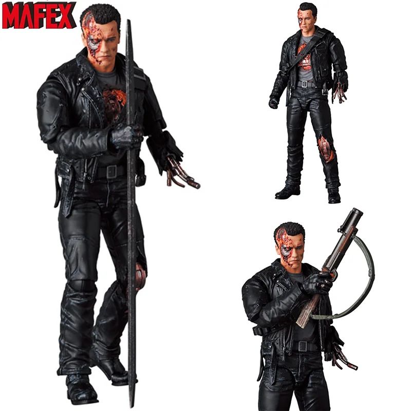 

100% Original Medicom Toys Mafex No.191 T-800 BATTLE DAMAGE Ver In Stock Anime Action Collection Figures Model