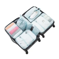 7pcs travel storage bag set tidy organizer for shoes clothes bundle pocket travel organizer bag packing cube bag for suitcase