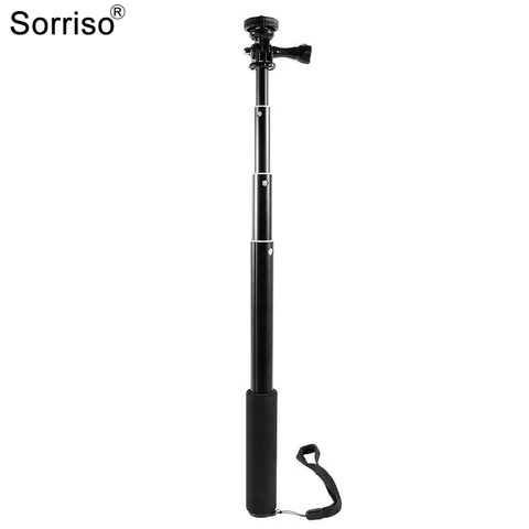 SORRISO алюминиевый удлинитель, монопод, палка для селфи для Gopro Insta 360 Hero, экшн-камера DJI Osmo, стабилизатор потоковой передачи в реальном времени