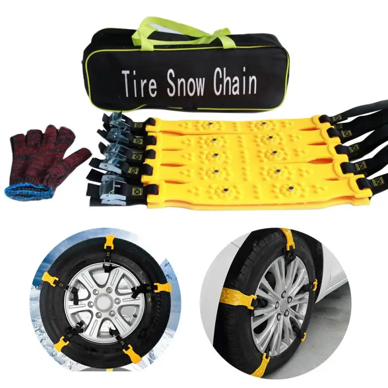 

10pcs/set TPU Snow Chains Universal Car Tyre Winter Roadway Safety Tire Chains Snow Climbing Mud Ground Anti Slip Car Accessries