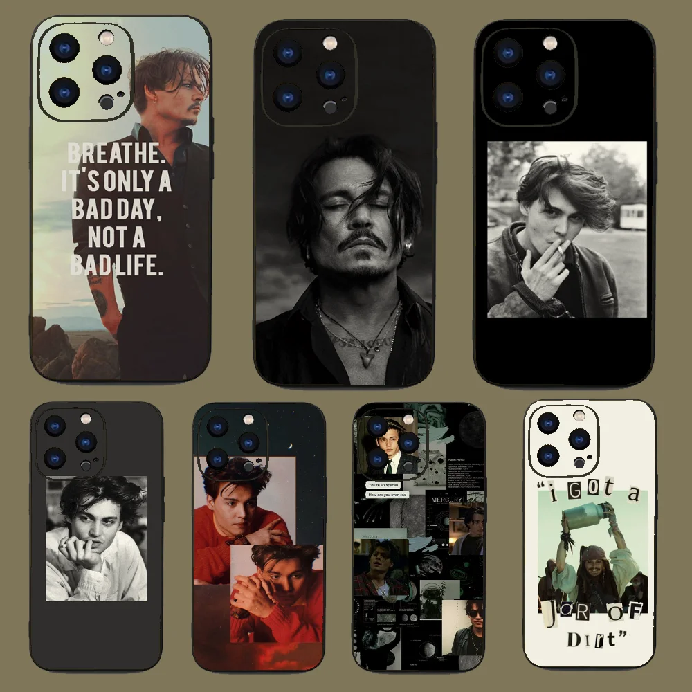 Чехол для телефона Johnny depp Iphone 15 11 13 14 Pro Max 7 8 Plus X Xr Xs Se2020 12 mini чехол
