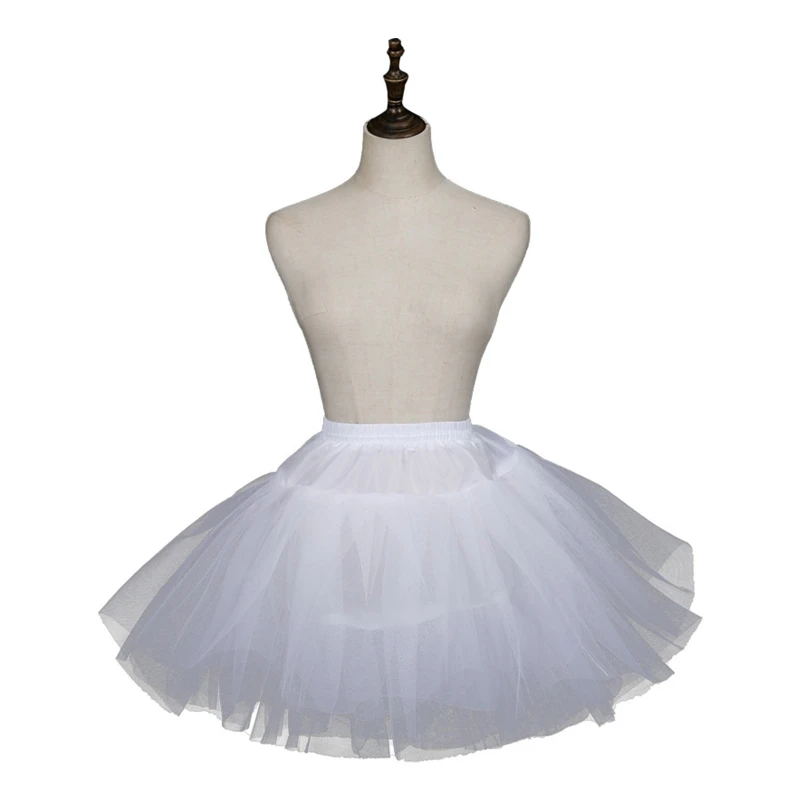 

Girls Petticoat Underskirt Hoopless Crinoline Petticoat Underskirt For Dresses Crinoline Skirt For Women White