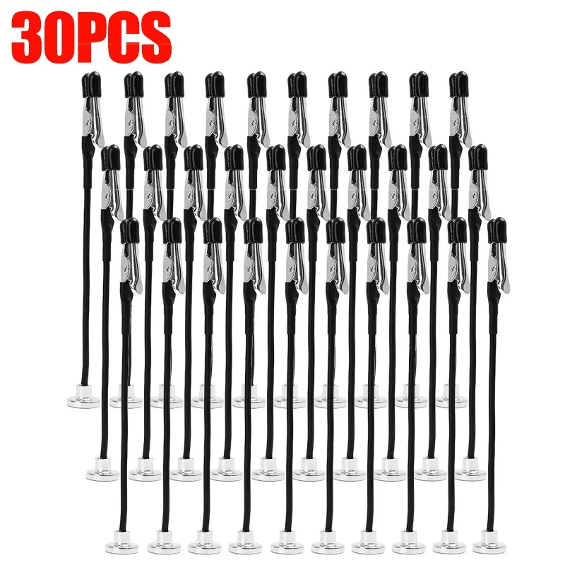 

1/30 шт. магнитный зажим «крокодил», гибкая металлическая модель, основа для рисования, держатель для ценника, зажим для карты «сделай сам», фото, памятка, аксессуар для аэрографа