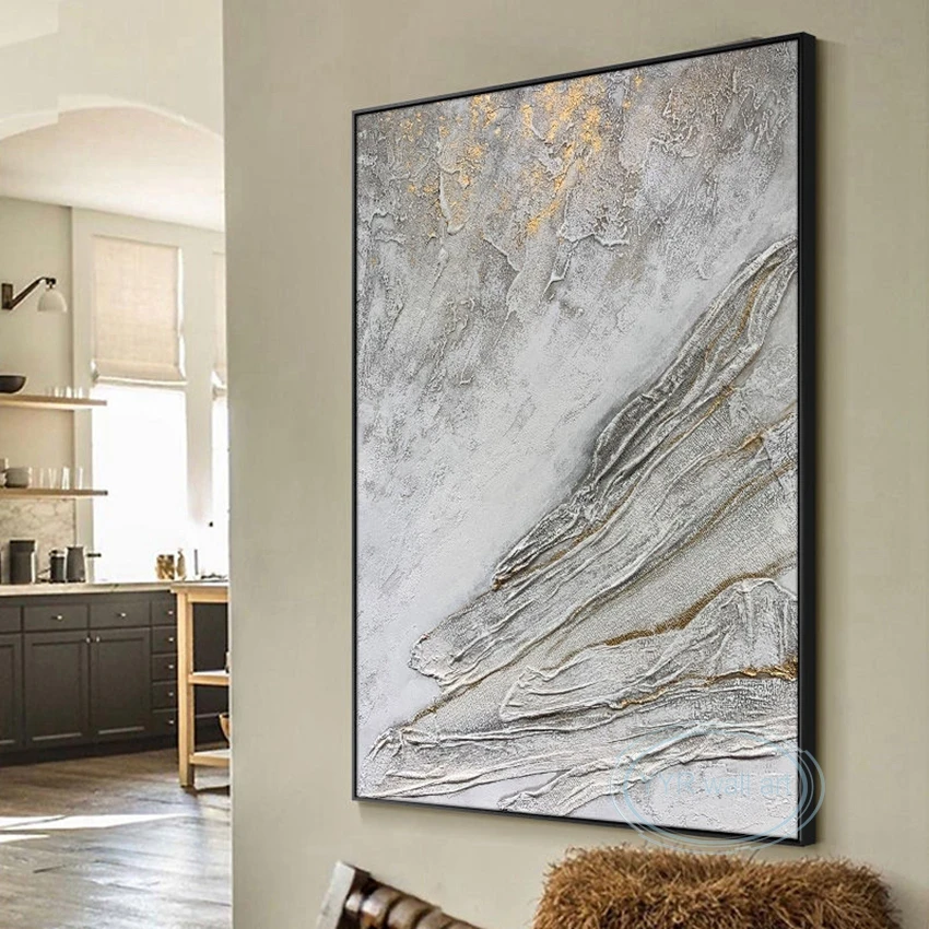 

Large Aesthetics Decor Wall Drawing Abstract Texture Acrylic Hanging Poster Modern Handmade Oil Painting Home Hotel Restaurant