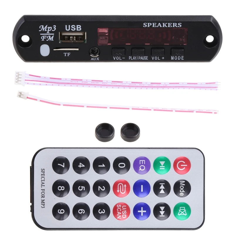 

9V 12V MP3 WMA Digital Board MP3 Player USB TF FM Radio Module Wireless Bluetooth-compatible 5.0 For Car