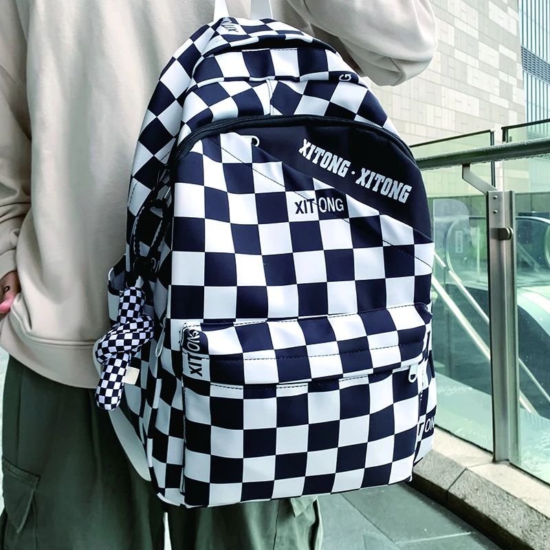 

Cute Women's Nylon Backpack for Girls Preppy Style School Bag Female Student Anti Theft Rucksack Ladies Large Capacity Mochila