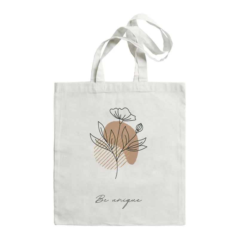 

Холщовая Сумка-тоут в стиле ретро, женская сумочка в стиле бохо с растениями, модные сумки на плечо в стиле Harajuku Ulzzang, вместительные студенче...