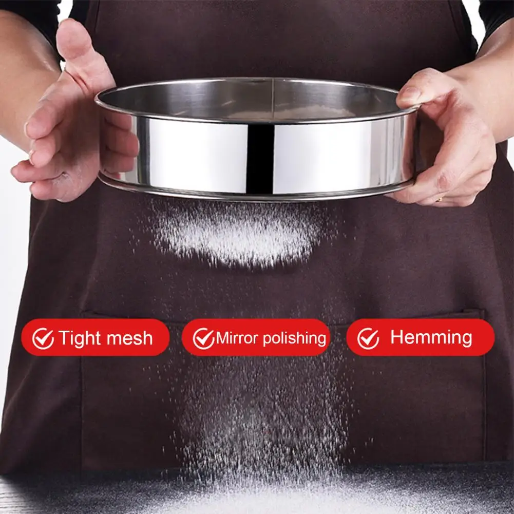 Сито для муки полезное сито с гладкой поверхностью многофункциональный дуршлаг |