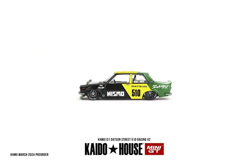Kaido House x MINI GT 1:64 Datsun Street 510 Racing V2 Литая модель автомобиля