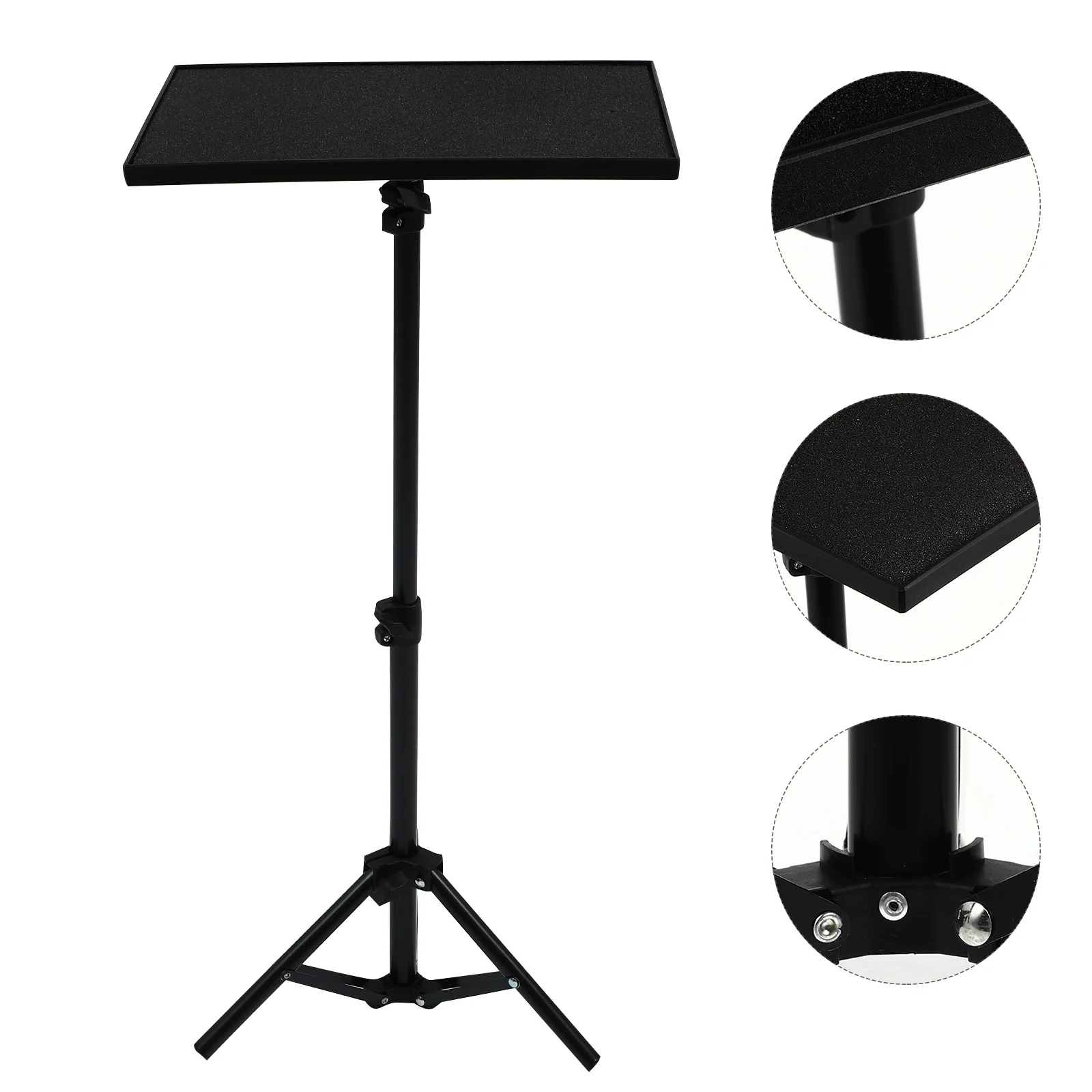 

Tripod Laptop Projector Stand Tray Rack Computer Floor Tableholder Mounttablet Storage Book Utility Shelf Mic