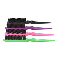 1 pcs 4 colors professional hair brushes comb teasing back combing hair brush slim line styling tools