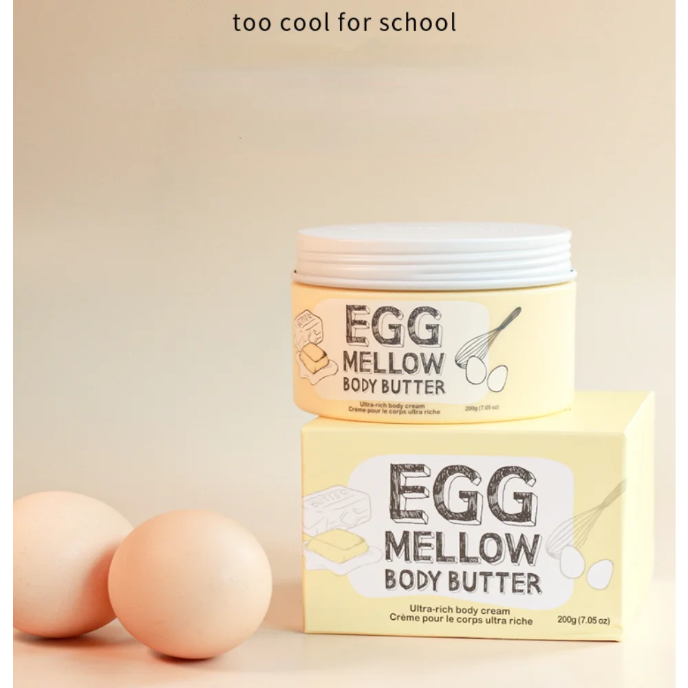 

Korea Too Cool for School Egg Mellow Body Butter Super Moisture Ultra-rich Body Cream 200g Hydation Nourishing Skin Care Product