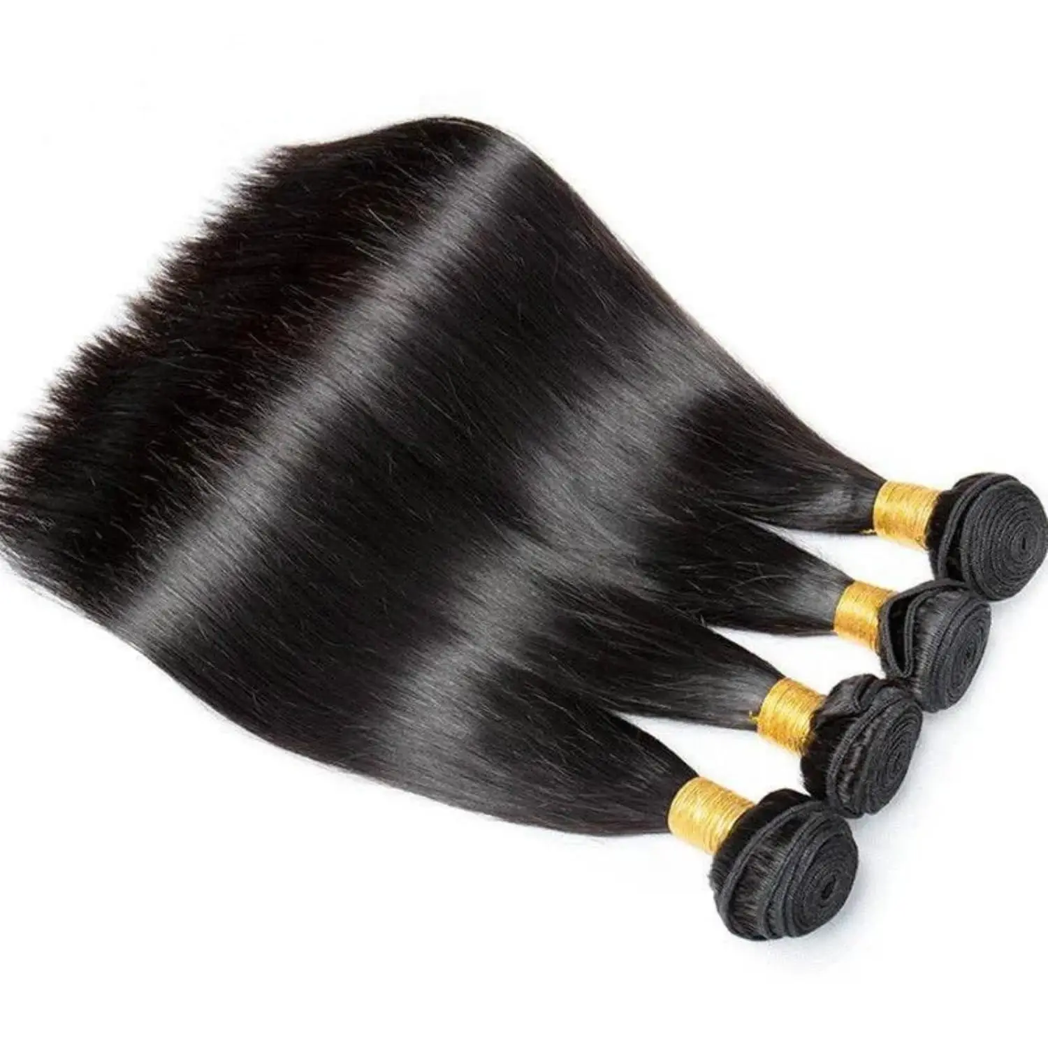 Фото Натуральные прямые волосы Jupade: Малайзийские пучки Remy Raw Hair, 30 дюймов, для наращивания №3