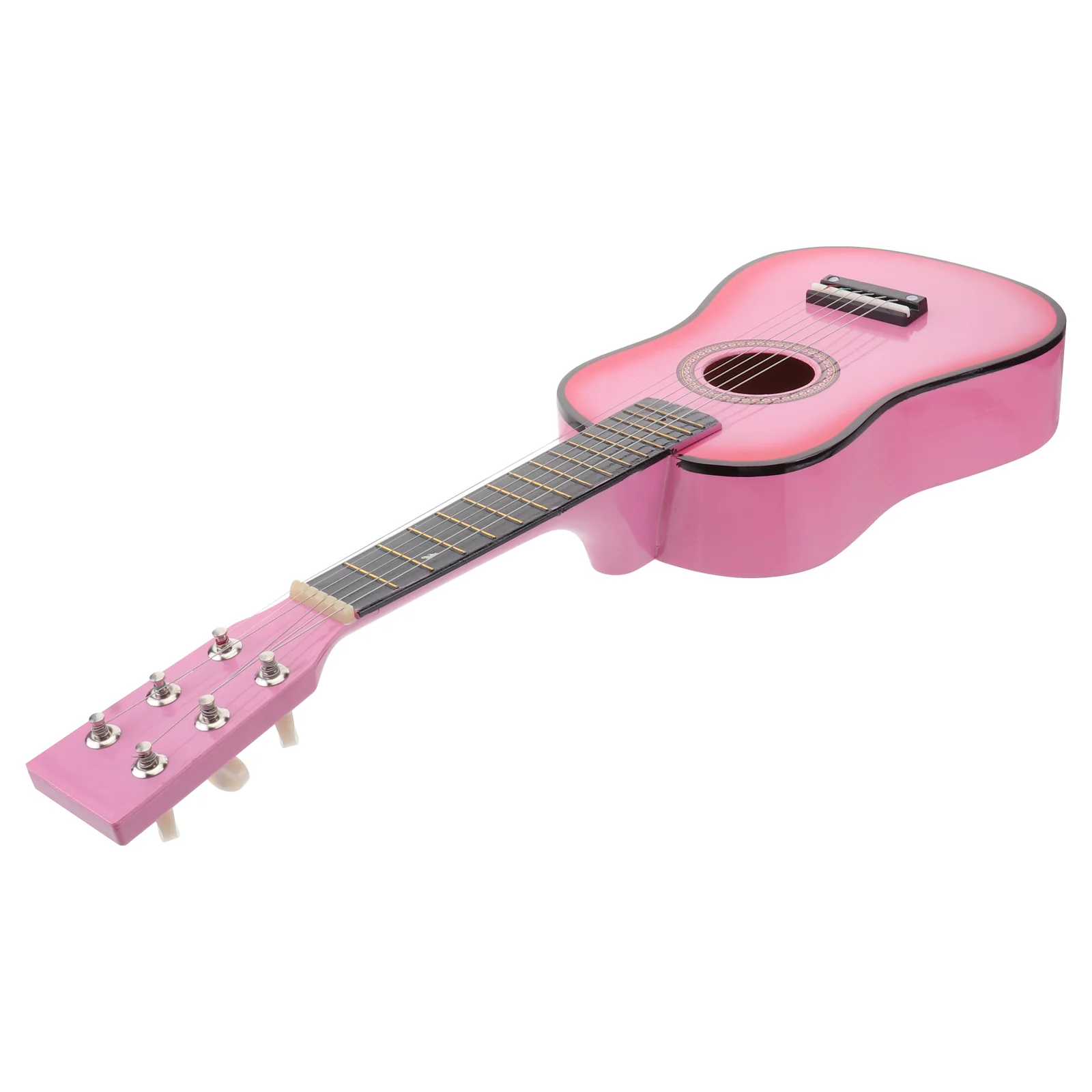 

23 Inch Folk Acoustic Guitar Beginner Music Instrument 6-String Guitar Kids Toy (Pink) Etc Guitars