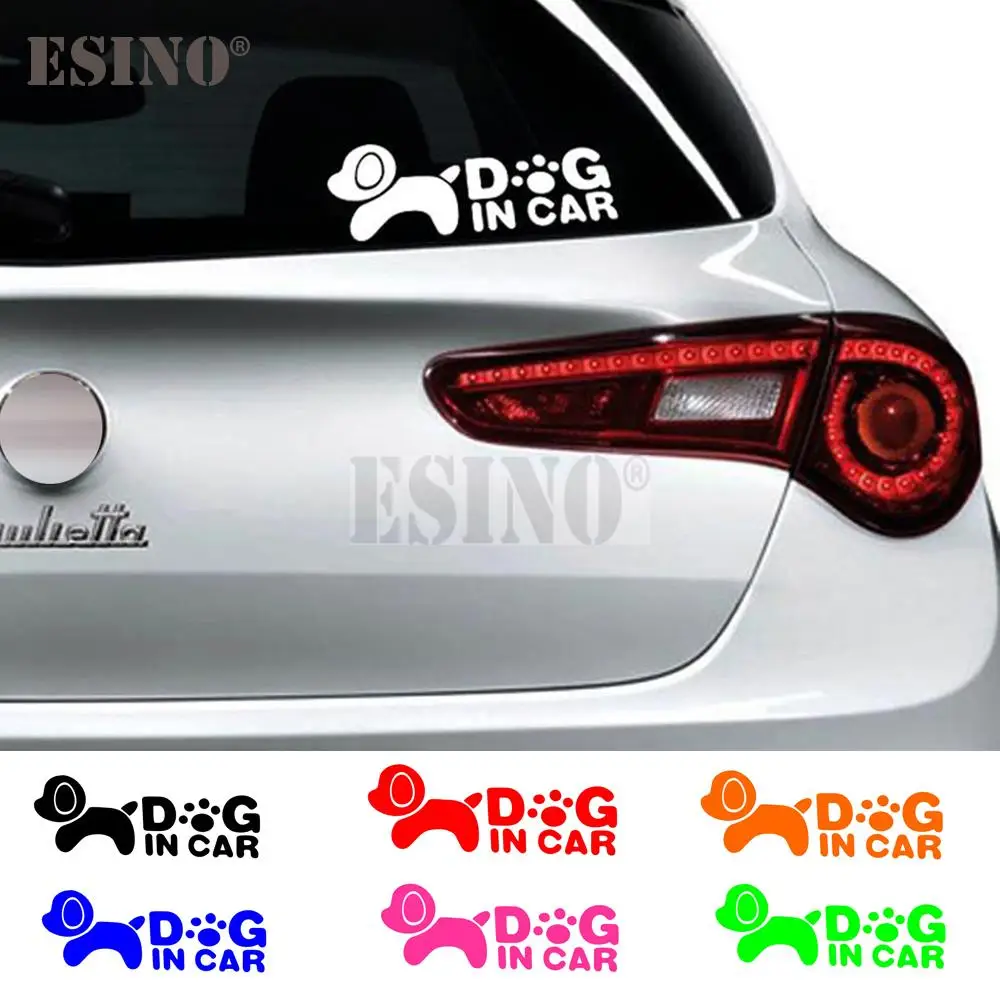Забавный креативный мультяшный дизайн Автомобильная наклейка собака в