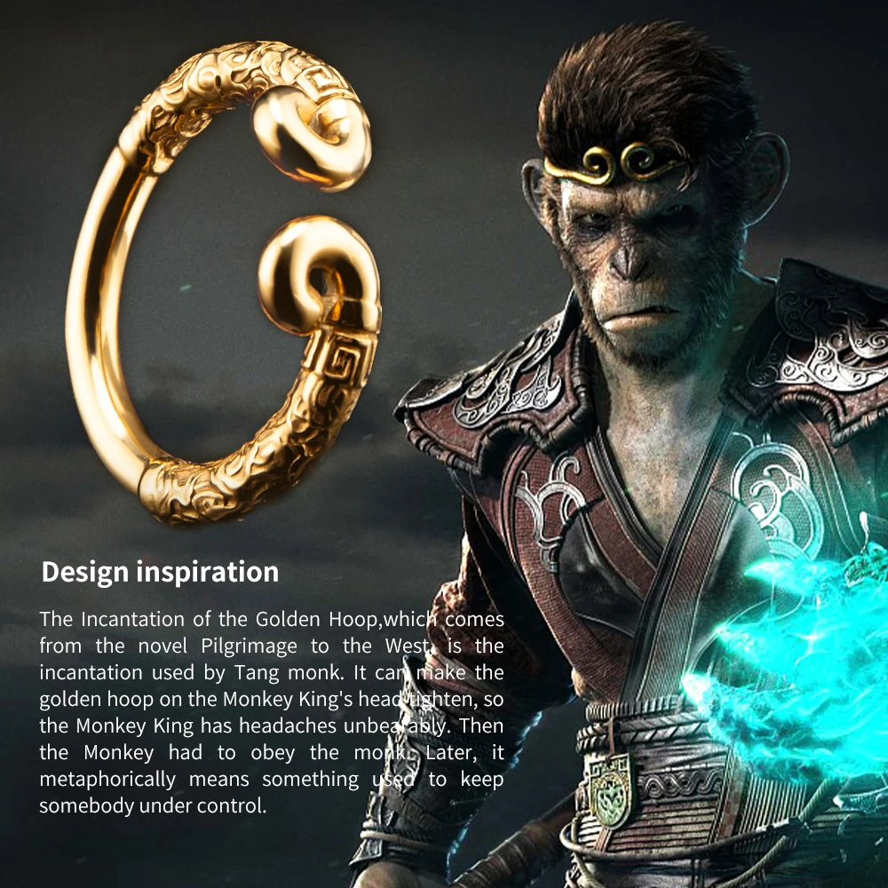 Серебряное/Золотое кольцо в виде обезьяны для мужчин на пенис кольцо-проклейка