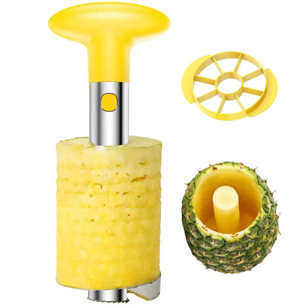 

Pineapple Slicer Peeler Cutter Parer Knife Stainless Steel Kitchen Fruit Tools Cooking Tools kitchen accessories kitchen gadgets