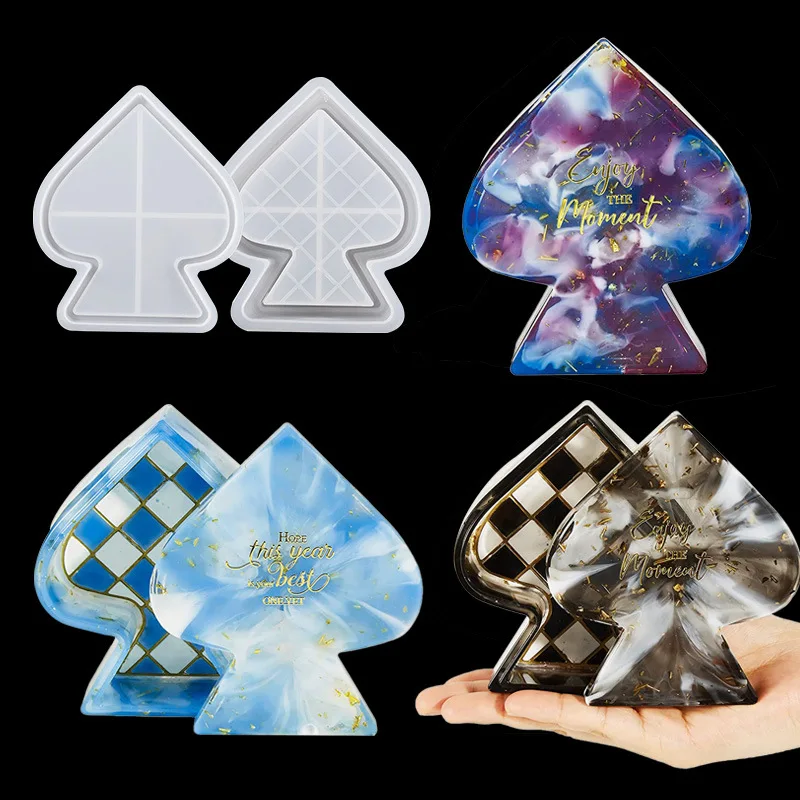 

Creative Checkerboard Black Peach Storage Box Silicone Mold with Lid DIY Epoxy Resin Jewelry Box Molds Crafts Birthday Gifts