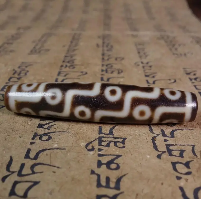 Древние тибетские бусины Дзи старый агат редкий 18-глазный тотем-амулет кулон GZI #