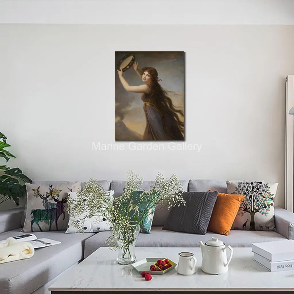 Картина маслом Земалу &quotПортрет Марии-Антуанетты с розой&quot