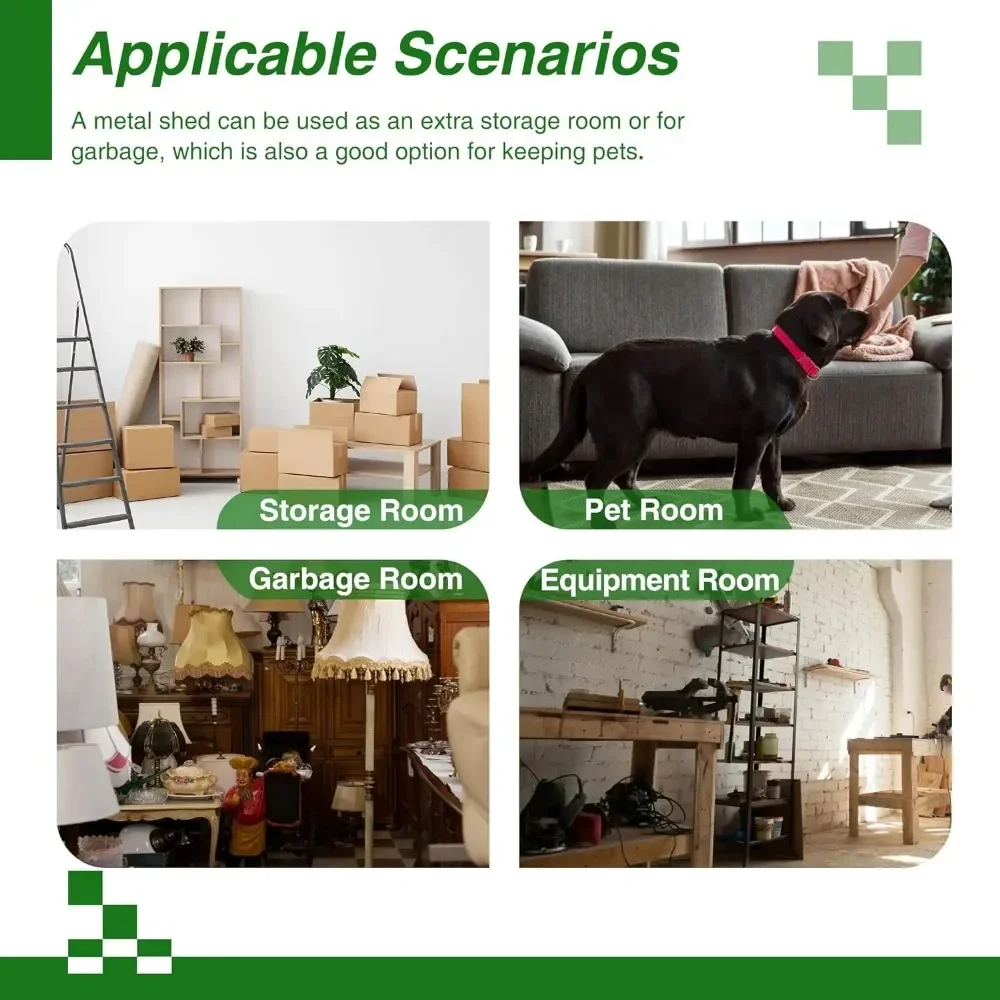 Большие сверхпрочные сараи для инструментов металлический наружный шкаф