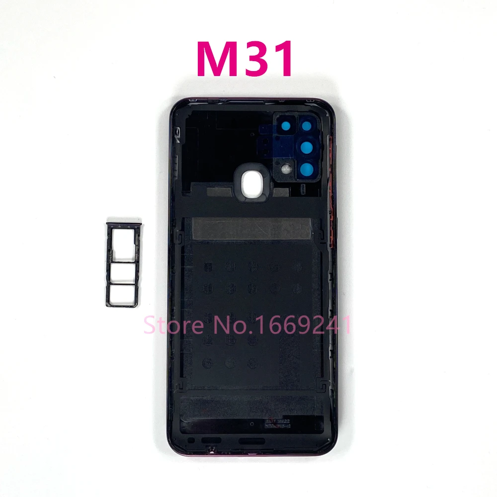 Задняя крышка для Samsung Galaxy M31 M315 M315F корпус аккумулятора задняя телефона + лоток