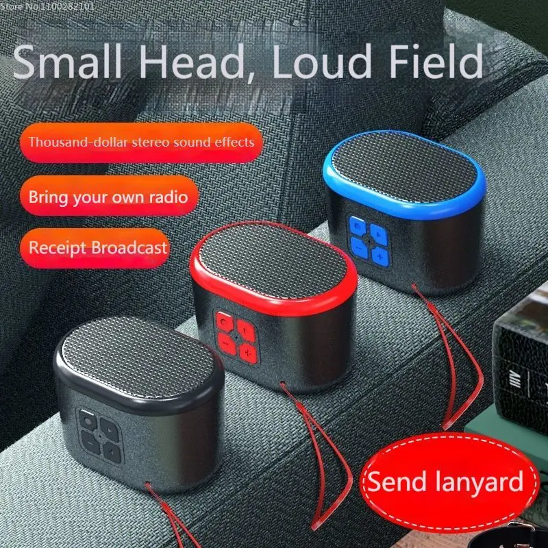 

Wireless Bluetooth Speaker 32GB Mini Multifunction Car Bluetooth Speaker Outdoor Portable Plastic Shell Battery Waterproof Radio