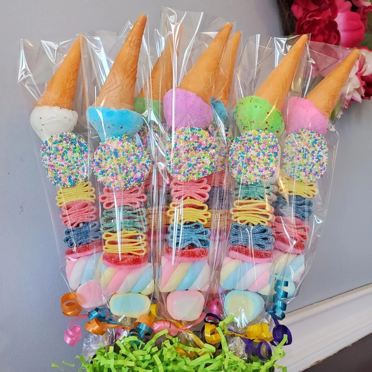 50 шт. прозрачные квадратные пакеты для конфет