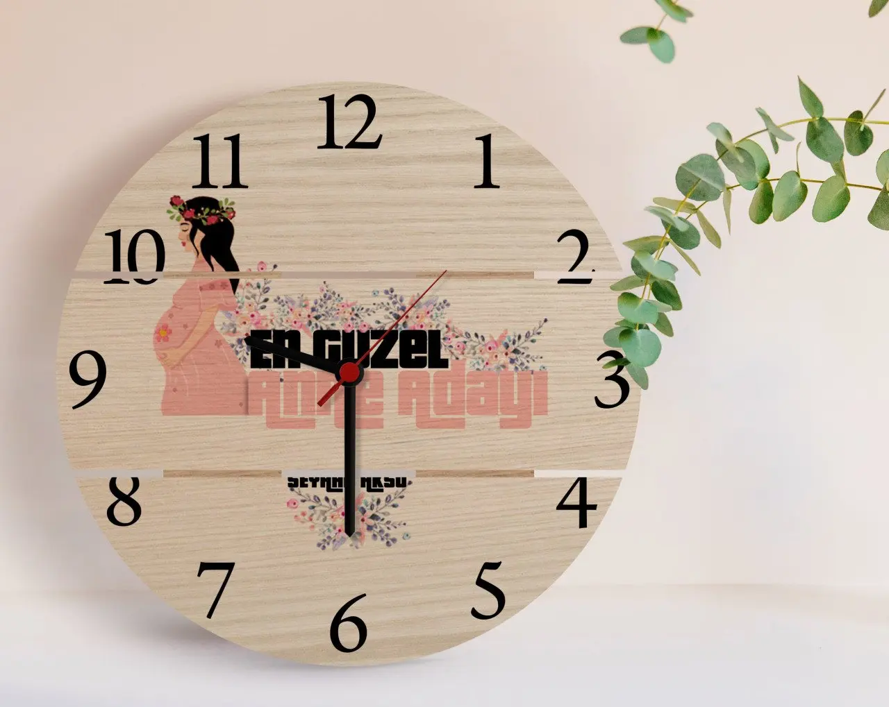 

Personalized the Expectant Mother Design Authentic Wooden Pallet Saat-2