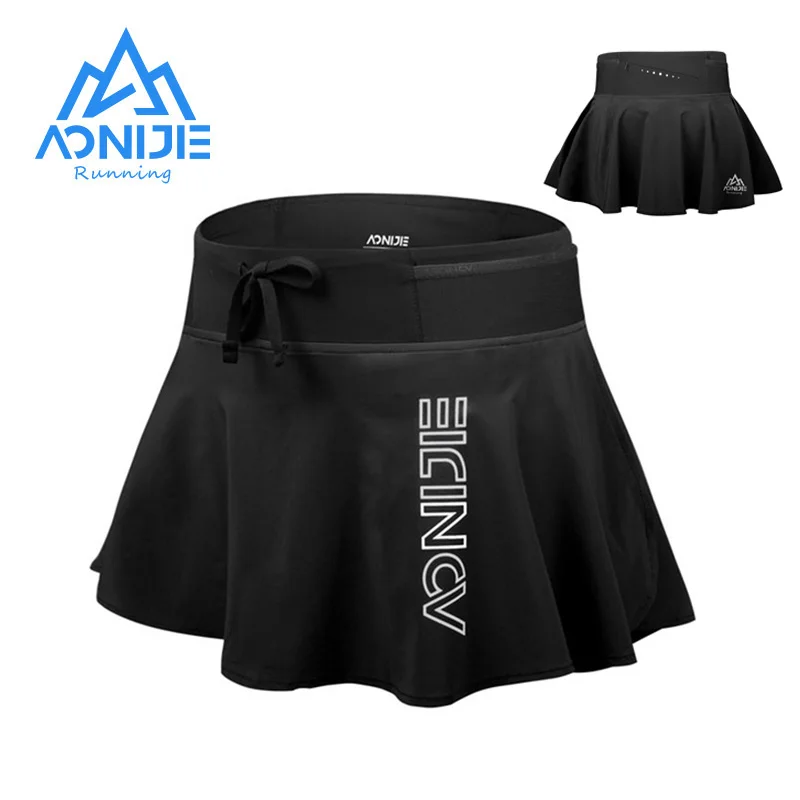 AONIJIE Sports Women's Short Skirt Quick Dry Anti Exposure Yoga Athletic Gym Fitness Running Tennis Skirts High Waist Shorts