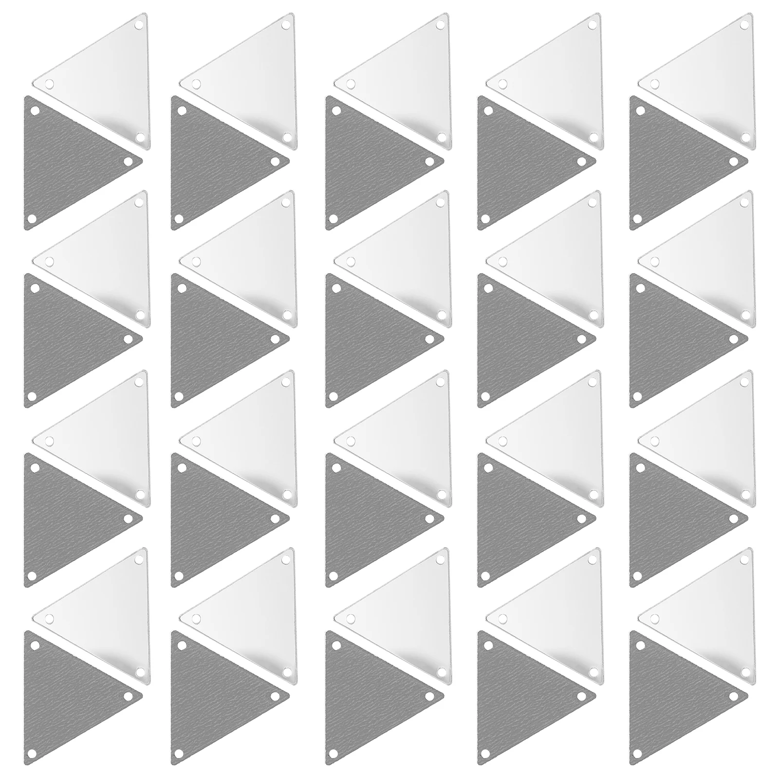 

Mirror Beads Sewrhinestones Flatdiy Acrylic Clothing Crystal Mirrored Silver