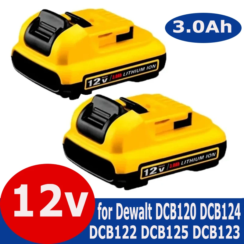 Литий-ионный аккумулятор для DeWalt DCB120 DCB123 DCB122 DCB127 DCB124 DCB121 12 В 3 0 Ач