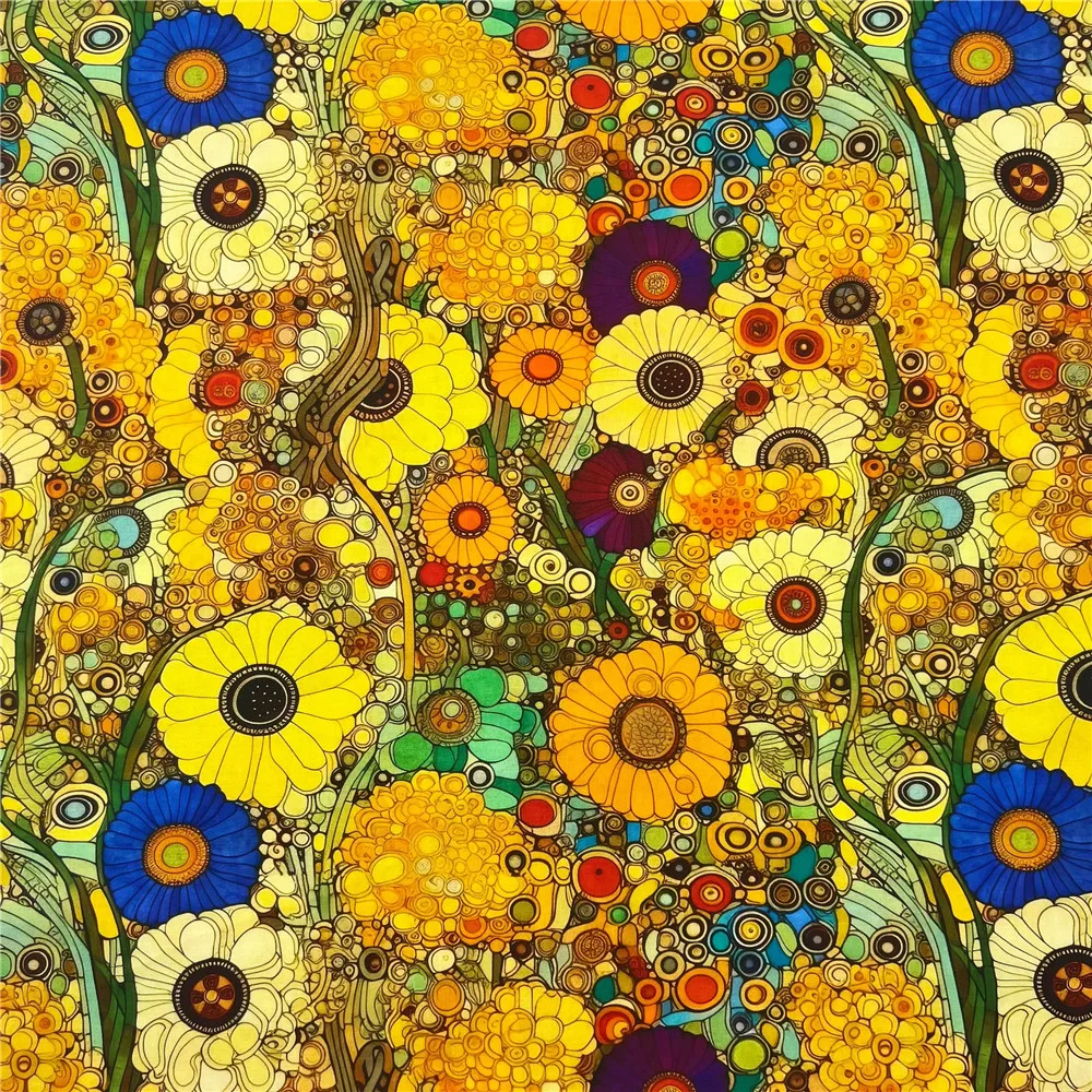 Известная картина маслом цветов хлопчатобумажная ткань для шитья Женская