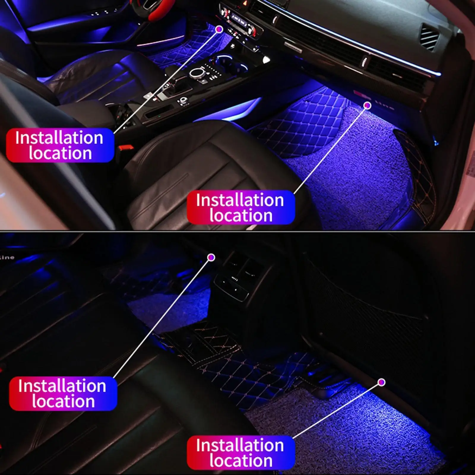 

Автомобильная лампа RGB, мини цветная музыкальная лампа для комнаты, свадьбы, вечеринки