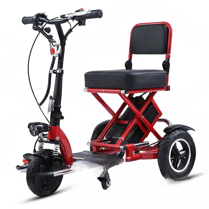 Складной Электрический трехколесный велосипед для взрослых мотоцикл пожилых