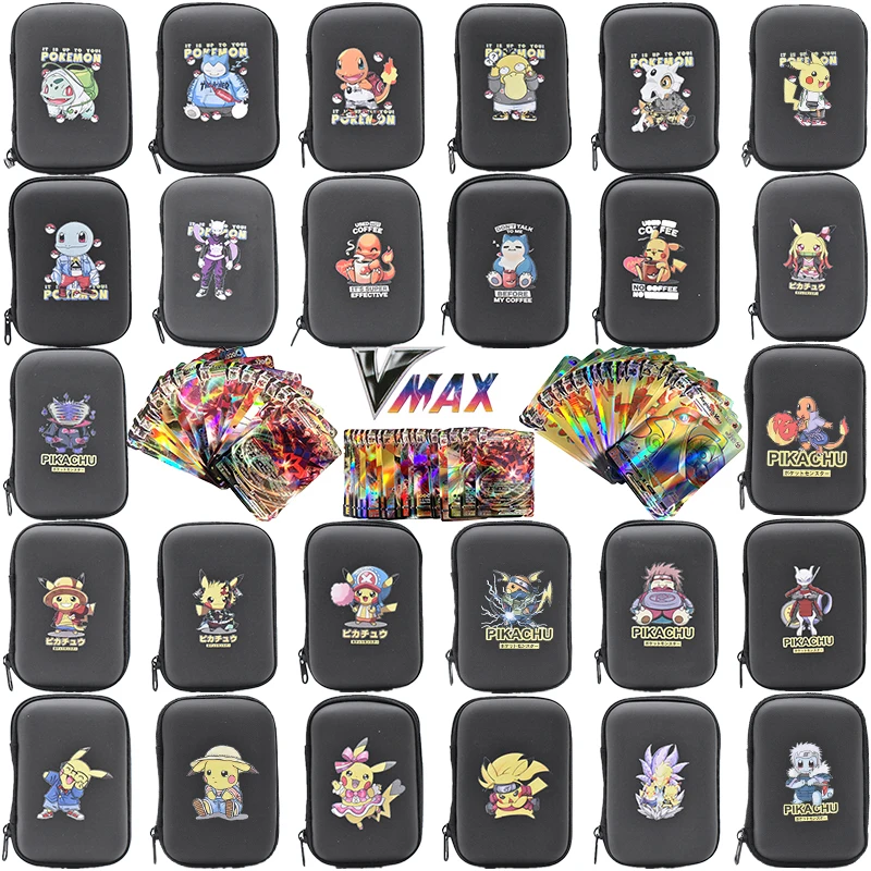 

Pokemon Cards album Covers Pouch Pikachu Charizard Album Book vmax Card Holder Album Hard Case Book Holder pokemon Game Card Box